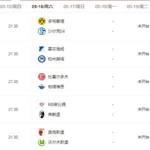 德甲联盟公布新赛季赛程调整方案  